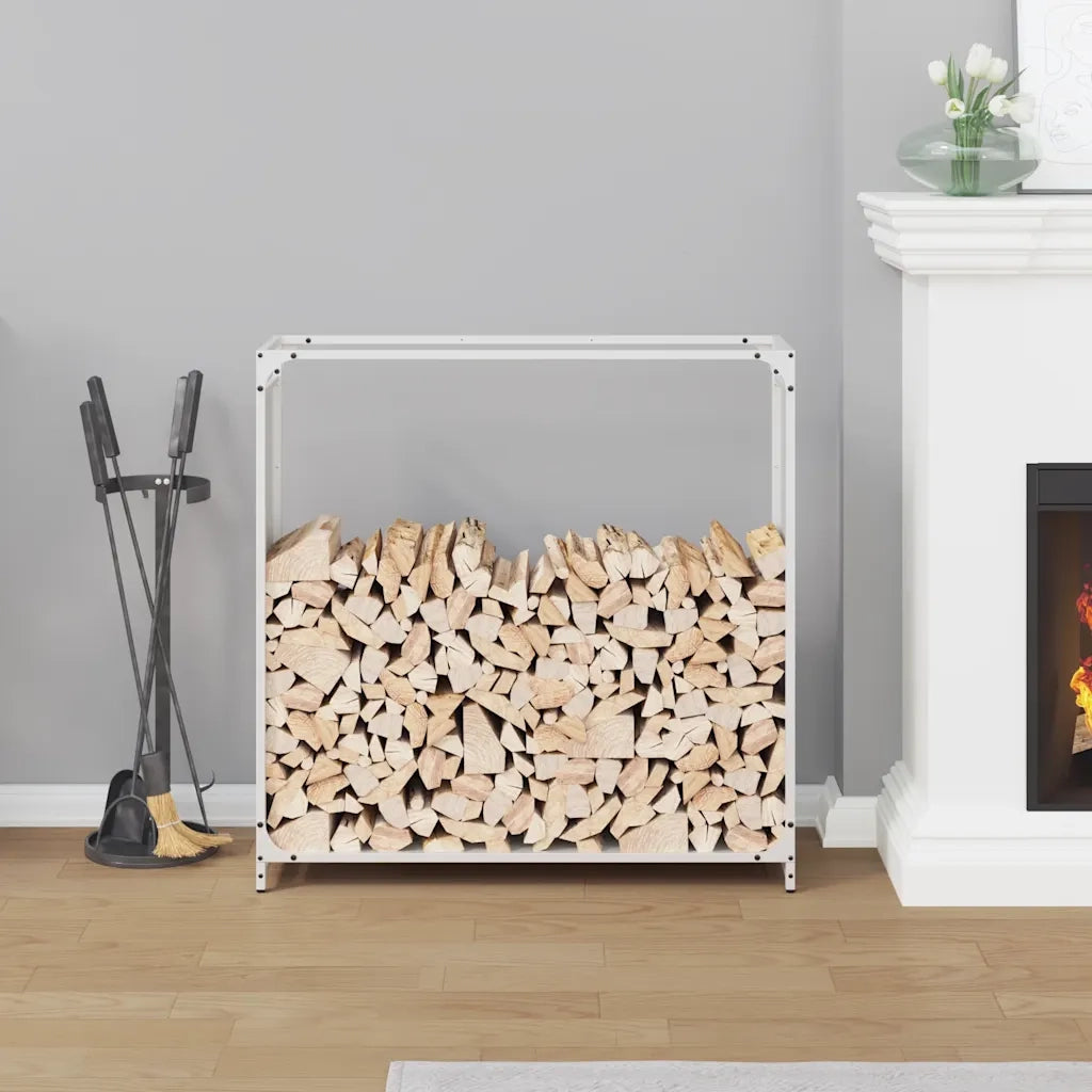 Rastrelliera per Legna da Ardere Bianca 90x28x90 cm CFW6824941