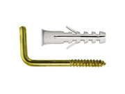 30cf gancetto per quadri 'aq' 10 ganci+ 10 tasselli cod:ferx.vit24403
