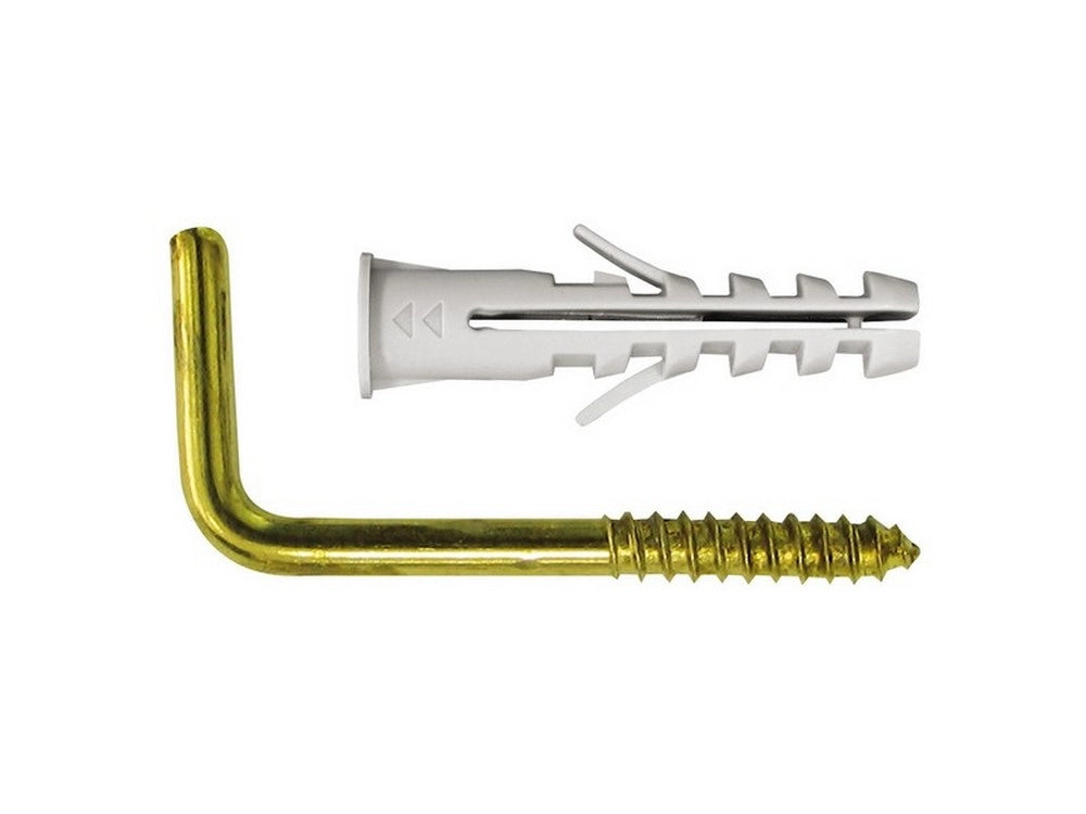 30cf gancetto per quadri 'aq' 10 ganci+ 10 tasselli cod:ferx.vit24403