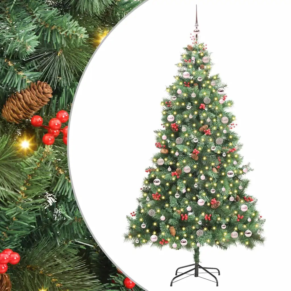 Albero di Natale artificiale Verde 240 cm PVC e Metallo
