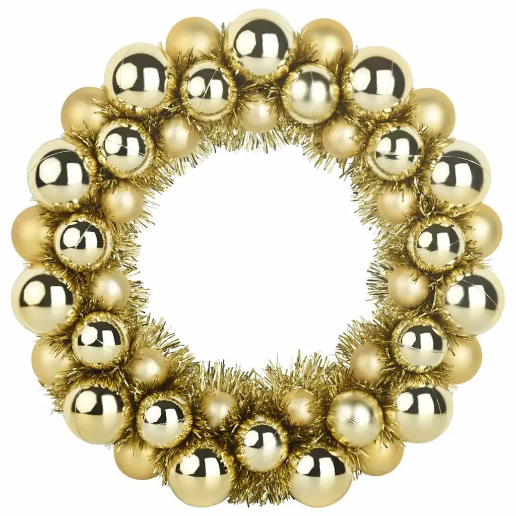 Corone di Palline di Natale 2 pcs Oro 33 x 33 x 7 cm 42019681