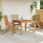 Sedie da Giardino Pieghevoli 3 pz in Legno Massello d'Acacia 310293