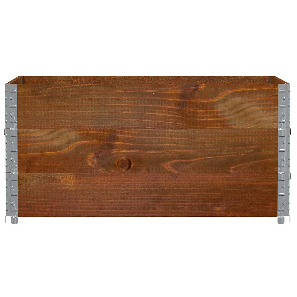 Poggiapiedi da Giardino Marrone 120x80cm Legno Massello di Pino 3295426
