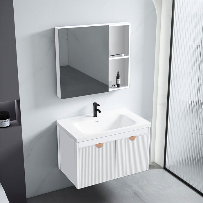 Set Di Mobili Da Bagno Con Lavabo Mario 60cm White