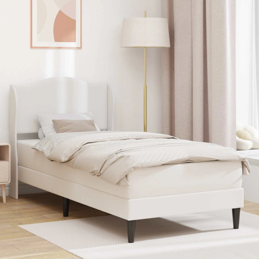 Struttura del letto con stoccaggio e testata Bianco 3415144