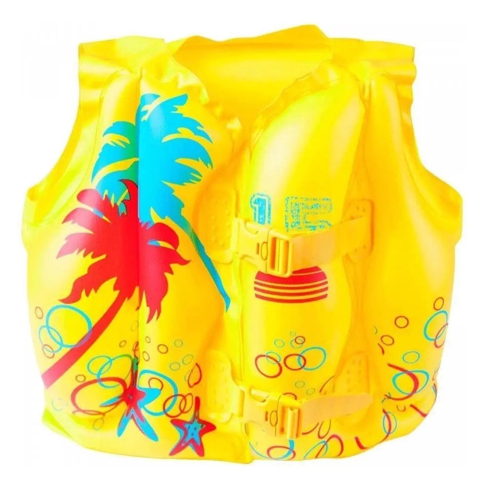 Trade Shop - Giubbotto Giubbetto Salvagente Gonfiabile Tropicale 41x30cm Per Bambini 3-6 Anni 016107 -
