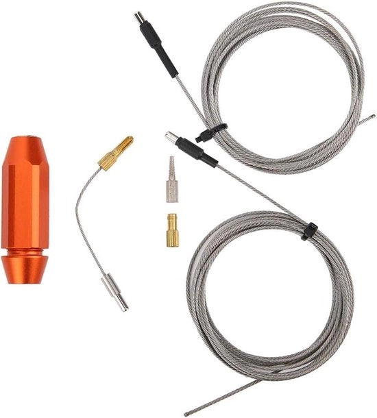 Strumento per la guida interna del cavo - Magnete per olio - Linea interna del telaio - Bicicletta da mountain bike.