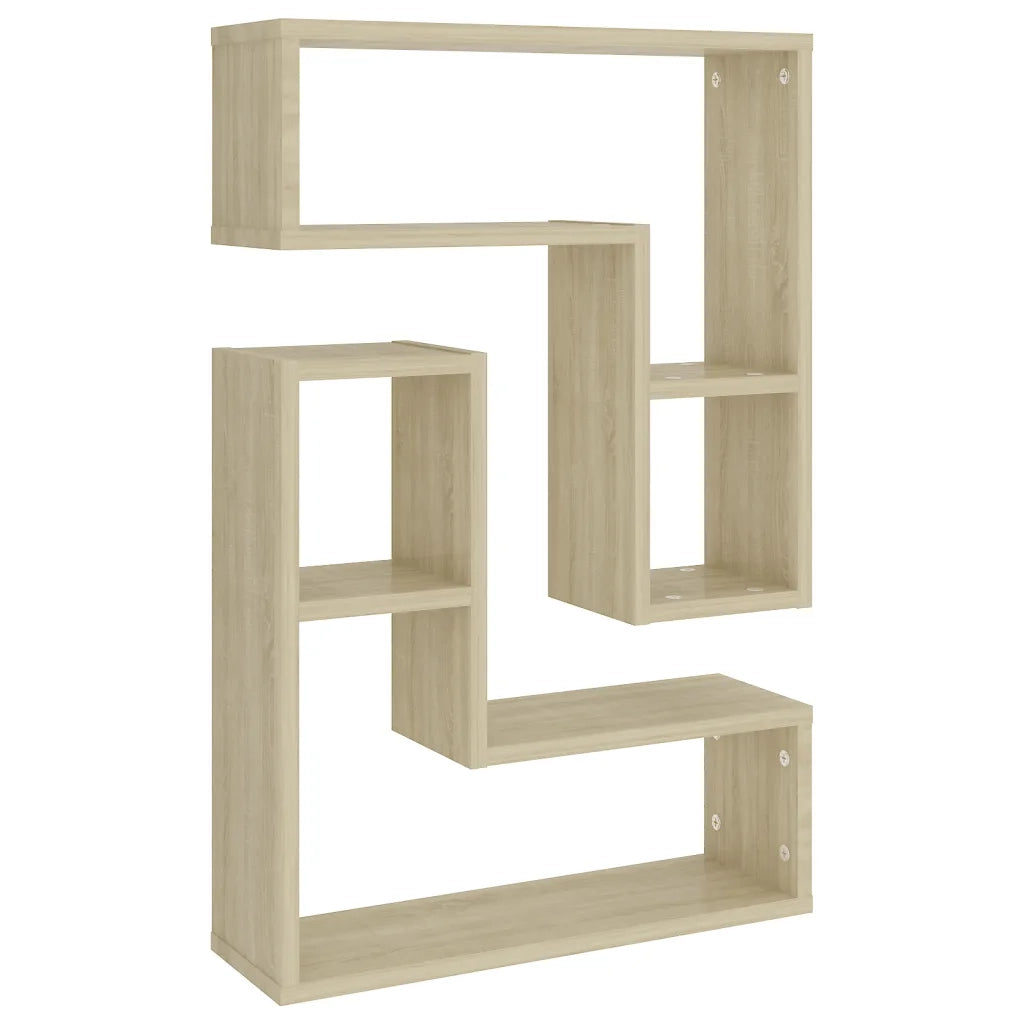 Mensole a Muro 2 pz Rovere Sonoma 50x15x50 cm in Truciolato cod mxl 33140