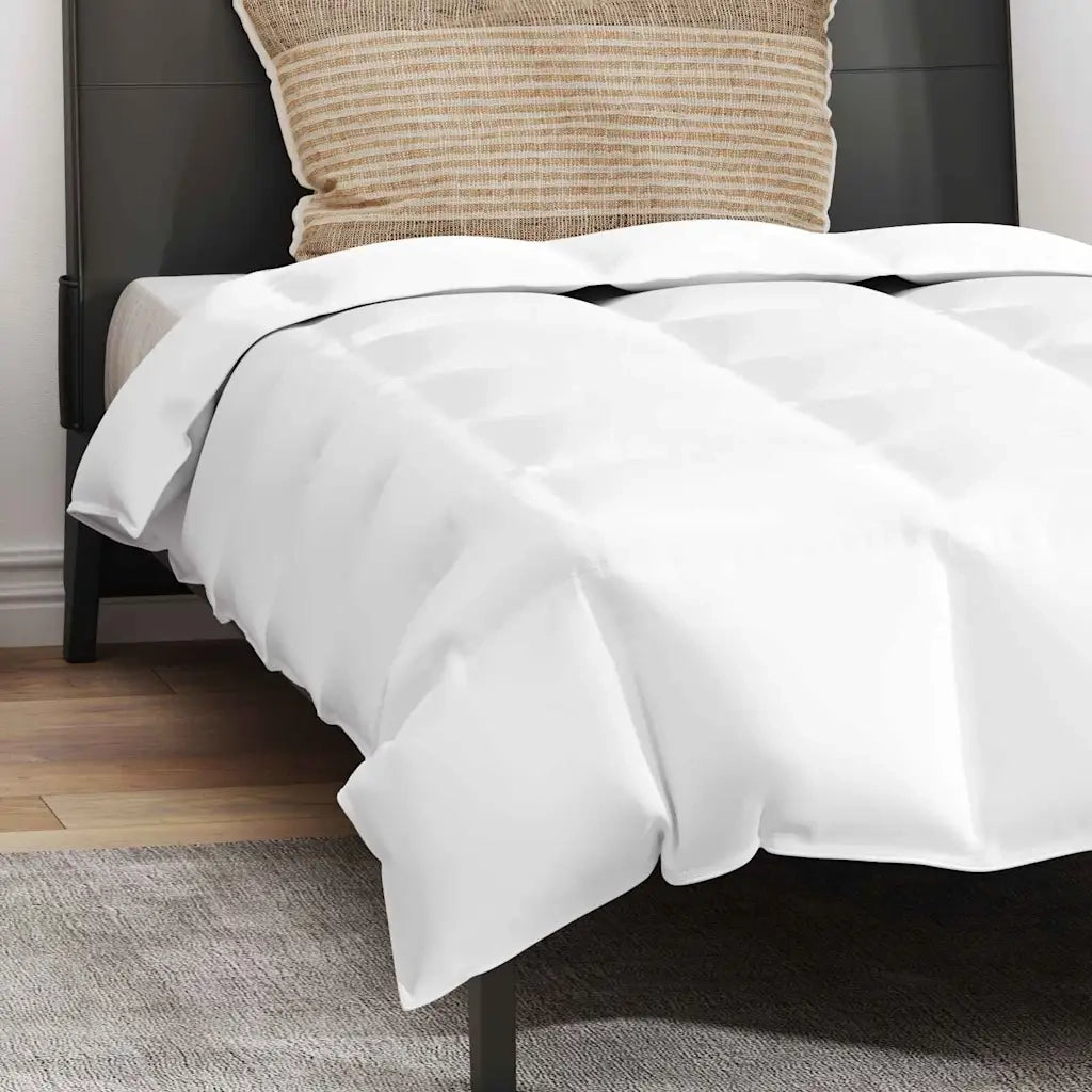 vidaXL Set di Piumoni con cuscino 2 pcs Bianco 155 x 220 cm Piume