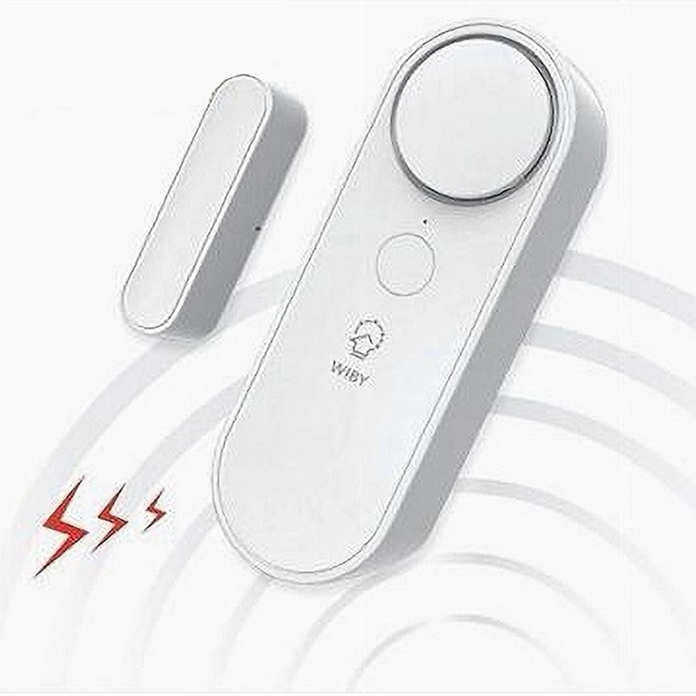 Trade Shop - Sensore Wireless Wifi Per Porta Finestra Con Sirena Audio Alexa Google Home Zx-d41 -