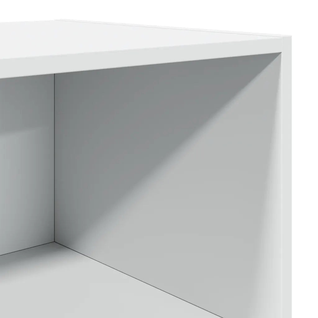 Credenza-Buffet-Armadio da cucina Bianca 45x41x185 cm in Legno Multistrato