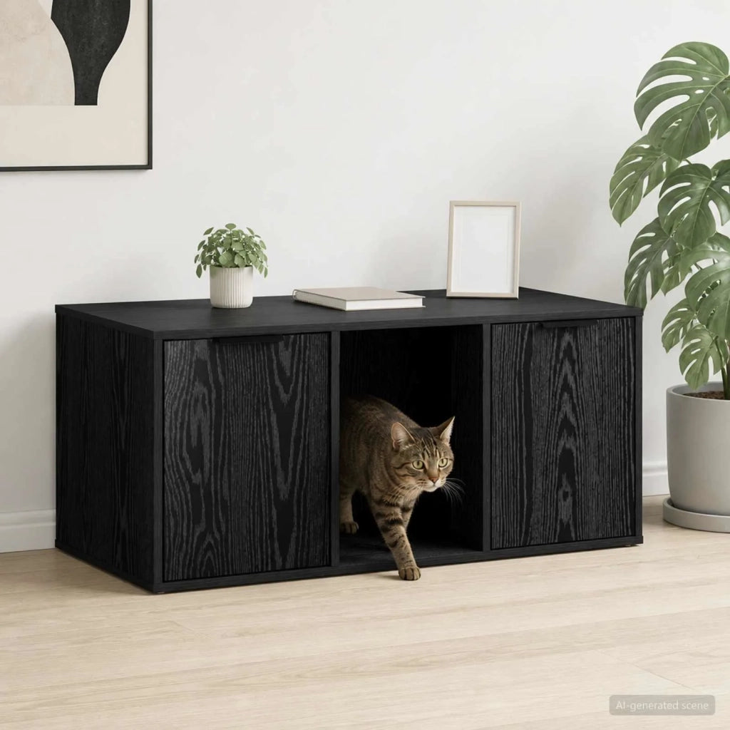 Mobile per gatti Rovere Nero 100 x 49 x 45 cm 8014760