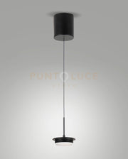 3805-40-101 MONTATURA SALI SCENDI NERA COMPLETA A LED CCT 2700K - 3000K - 4000K- 14W - 1510 lm 1 LUCE DIMMERABILE