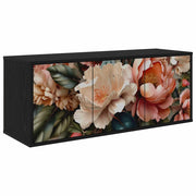 Mobile TV da Parete BORNE 102 x 33 x 40 cm Rovere Nero 8007164