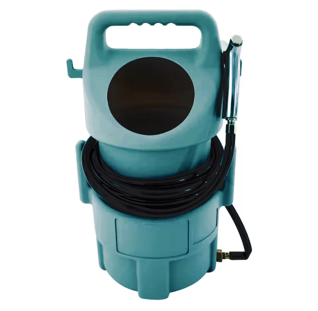 Sabbiatrice ad Aria Compressa 22 Kg con Serbatoio, 4 Ugelli Intercambiabili e Tubo 4,5m – Per Rimozione Ruggine Vernici e Pulizia Professionale Metallo Legno Pietra