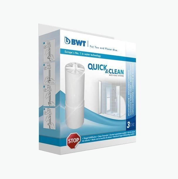 BWT 9022001129154 Quick and Clean Filtro d'acqua manuale 3 cartucce inclusi colore Bianco