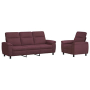 Set di divani 2 pcs Viola Tessuto 3430636