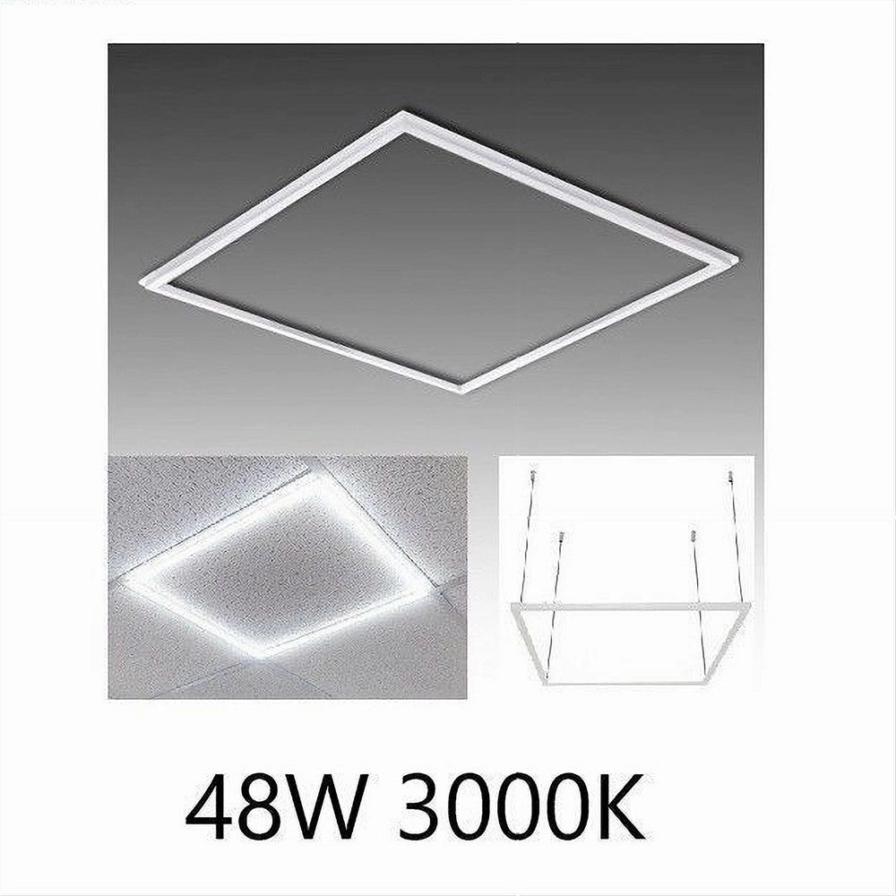 Trade Shop - Pannello Led Telaio Luminoso Cornice 60x60 Cm 48 W 5700lm Lampadario Sospensione Tot -
