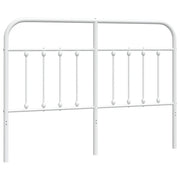 Testiera | Testata di Ricambio in Metallo Bianco 140 cm