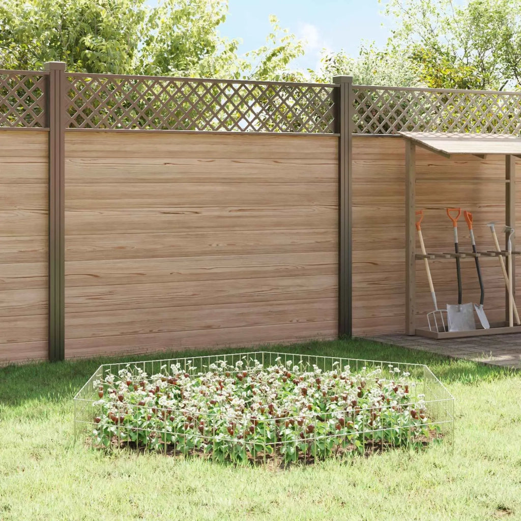 Pannello di Recinzione da Giardino 24 pcs Acciaio zincato 42042935