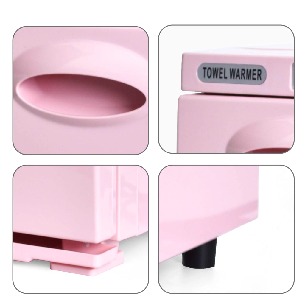 ZMH Scaldasalviette rosa 5L scaldasalviette rotante a 360° asciugasalviette UV per saloni di bellezza e spa