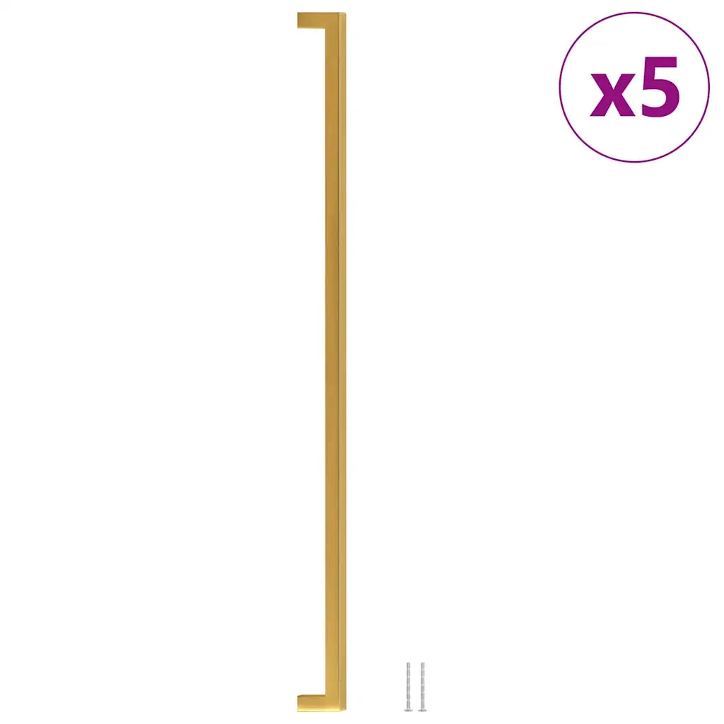 Maniglie per Mobili 5 pz Oro 480mm in Acciaio Inox CFW2716893