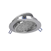 Faretto led da incasso orientabile con vetro opacizzato 24w 6000K luce fredda