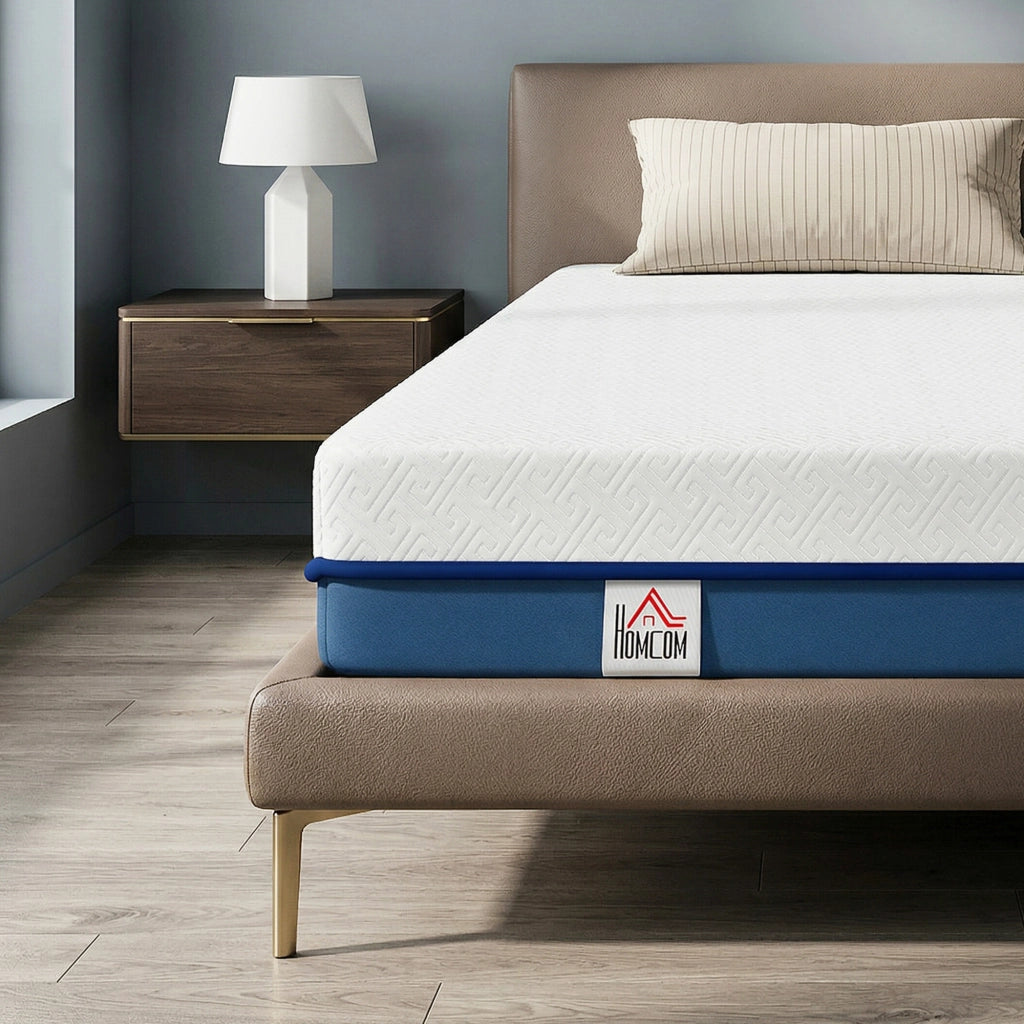 Materasso 140x190 ¨C zephmum ¨C Memory Foam al T¨¨ Verde, Copertura Lavabile