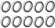 Set di Rulli a Ghiaccio per Grovatura da 10 Pezzi | 17 mm x 26 mm x 5 mm | Afdichtamento in Gomma | Per Hobby Piccoli e Progetti di 17 mm Asse/Hang Glider