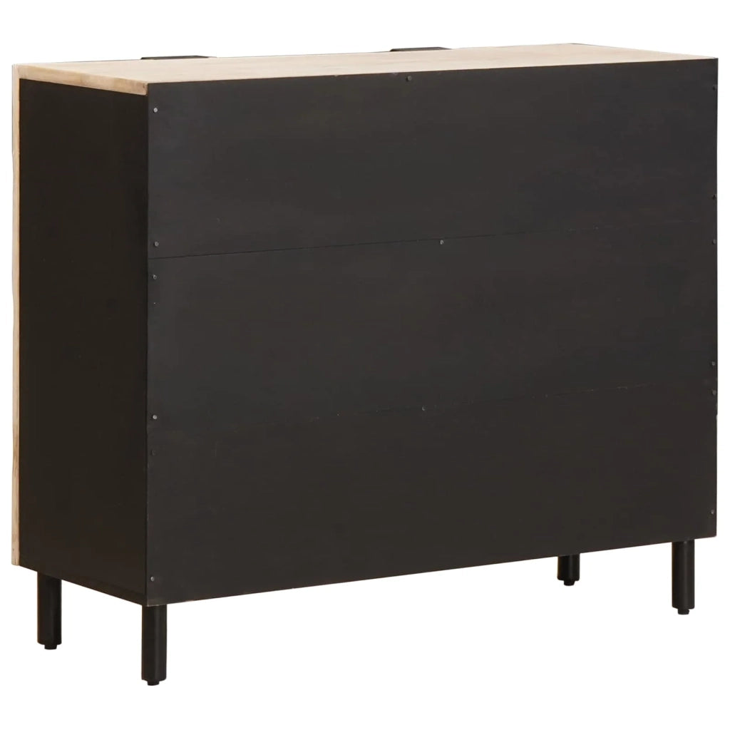 Credenza con lo scaffale Finitura Bianco Lavato 90 x 33 x 75 cm 4017892