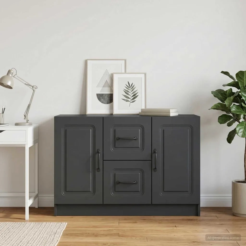 Credenza Nero 89 x 34,5 x 57 cm Legno ingegnerizzato 895806