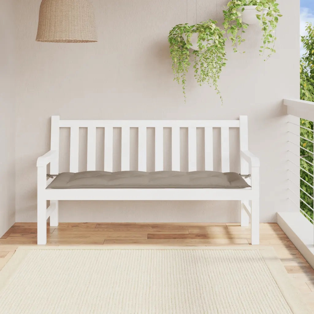 Cuscino per Panca Tortora 150x50x3 cm in Tessuto Oxford 314964