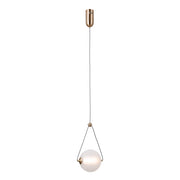 Lampada a sospensione Rastia LED 6W oro opale Ø15 Italux