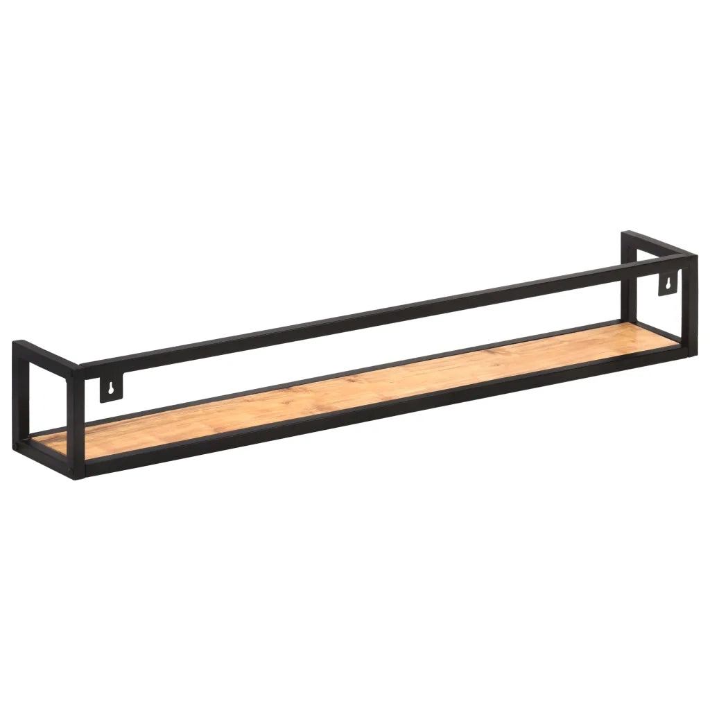 Mensole a Muro 2 pz 120 cm in Legno Massello di Acacia 320675
