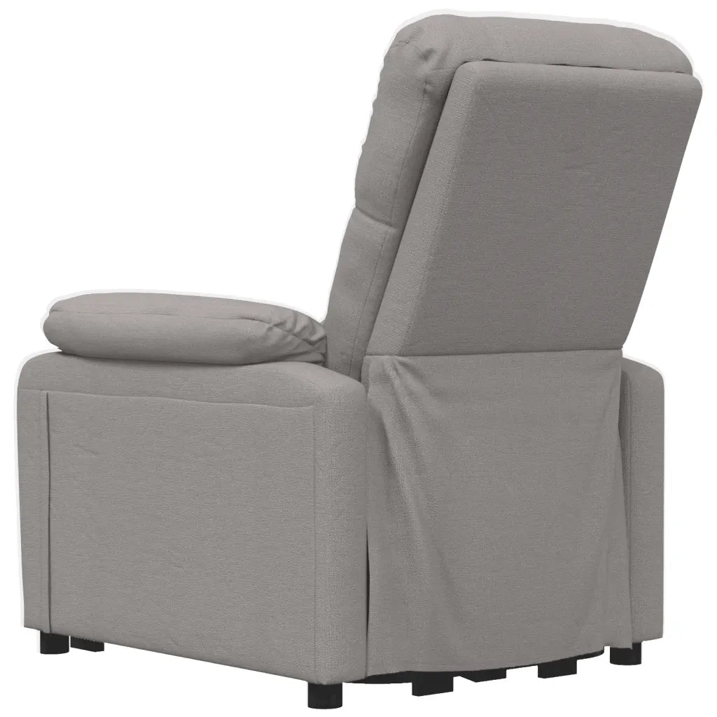 Poltrona Elettrica Reclinabile Tortora in Tessuto 3073810