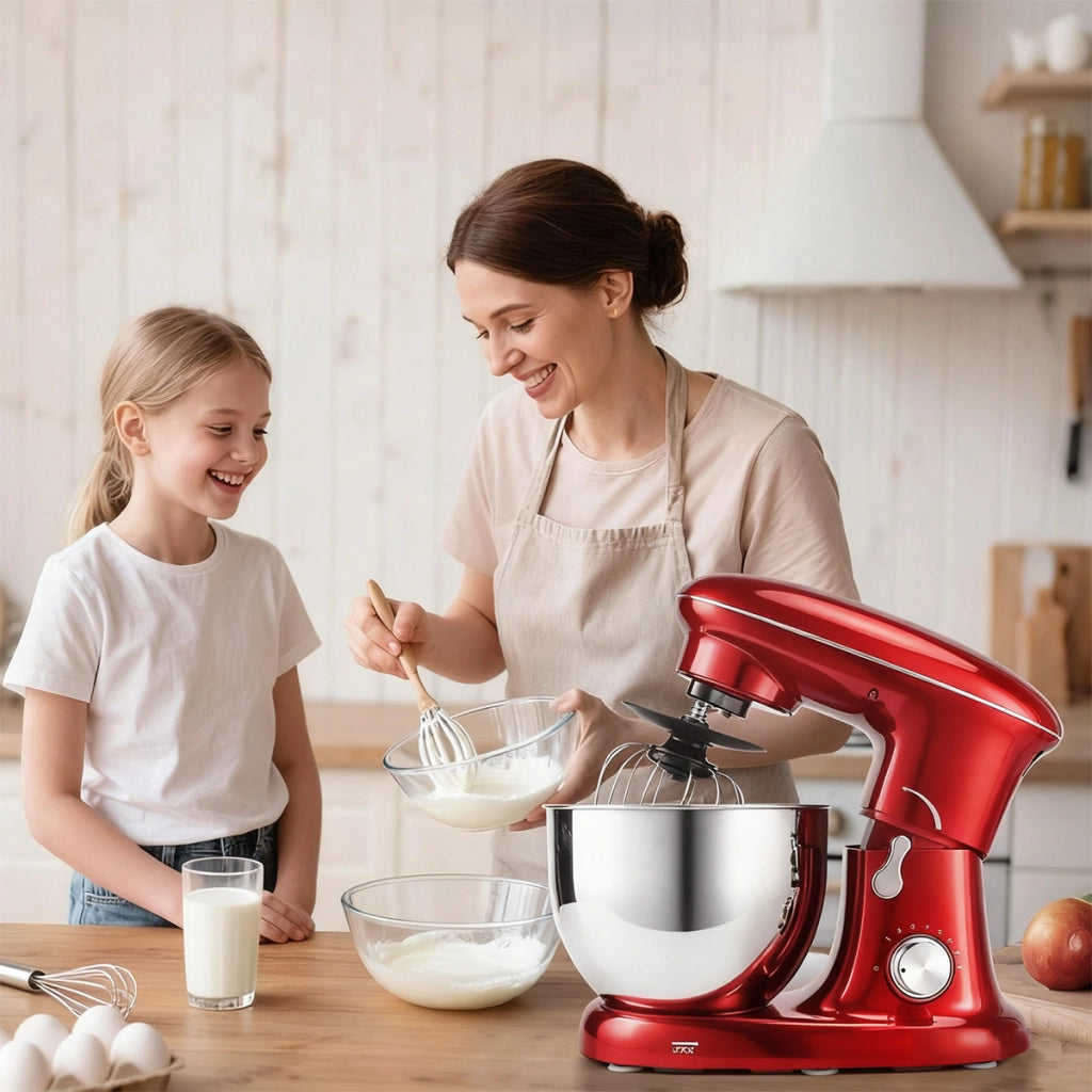 ZMH Frusta elettrica rossa per uova 1400W 5L  utensile da cucina per cottura al forno e panna