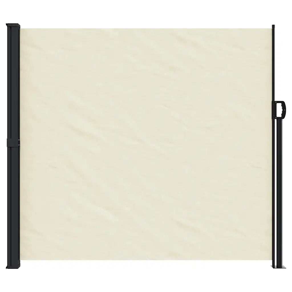 Tenda da Sole Laterale Retrattile-Tenda parasole per balcone per giardino Crema 180x500 cm