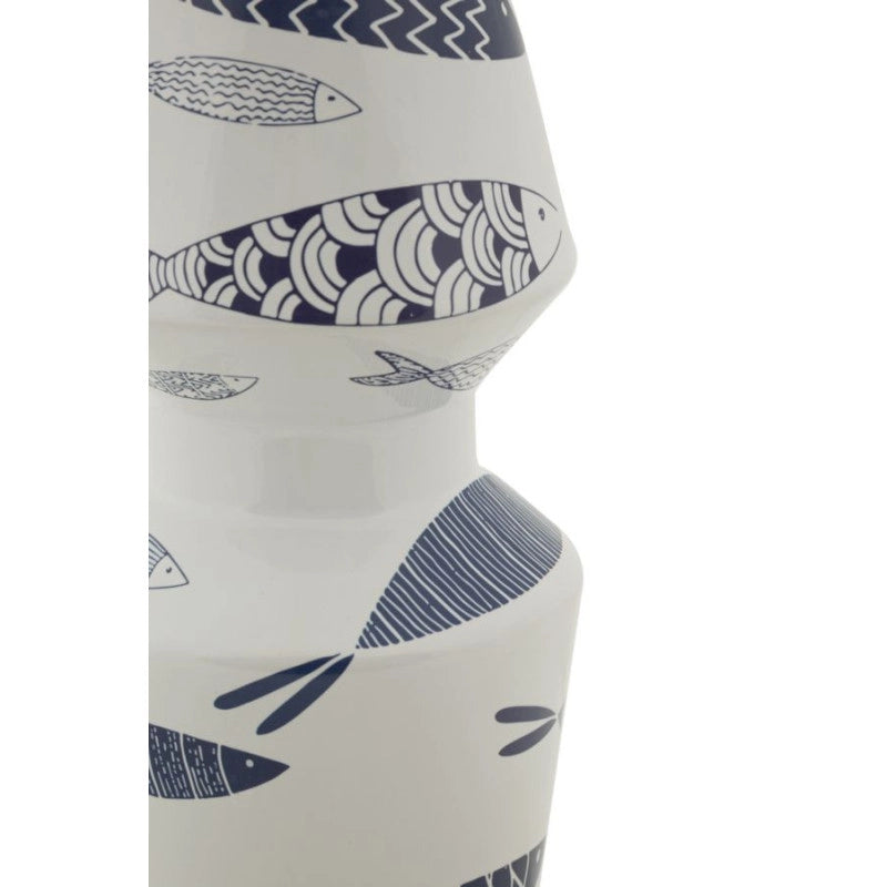 Vaso Ceramica Amica Fish Double cm ø 14x34
