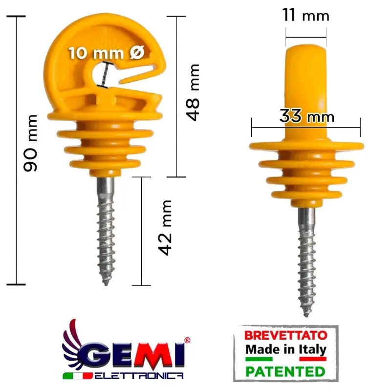 Isolatori Per Pali In Legno 100 Pz Per Recinto Elettrico Recinzioni Elettrificate Per Cinghiali Cavalli Galline Volpi