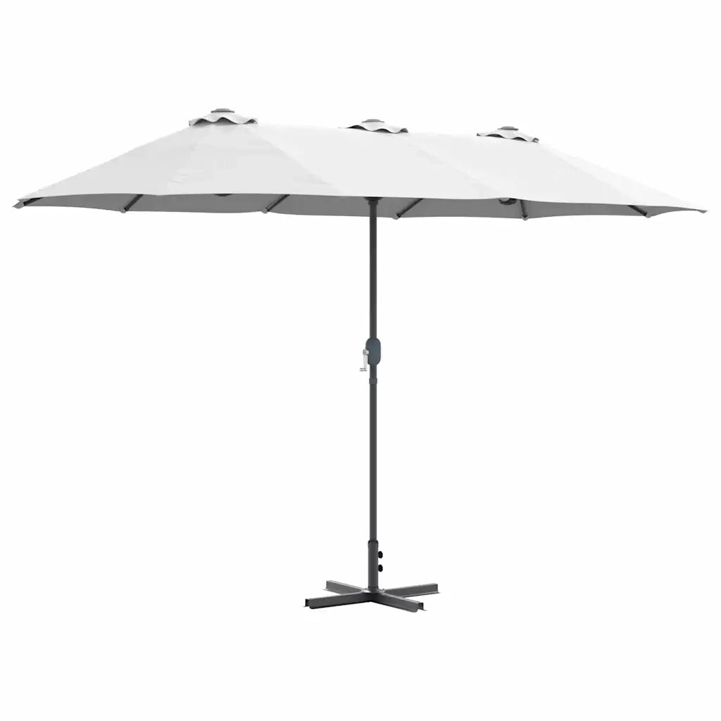 Ombrello da giardino-Ombrellone da spiaggia Sabbia 370 x 197 x 239 cm