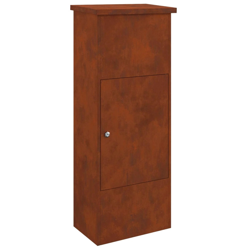 Cassetta per pacchi con porta Ruggine 44,5 x 29 x 110,5 cm
