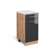 Vicco Mobiletto base per cucina Antracite lucido 40 cm PL Marmo