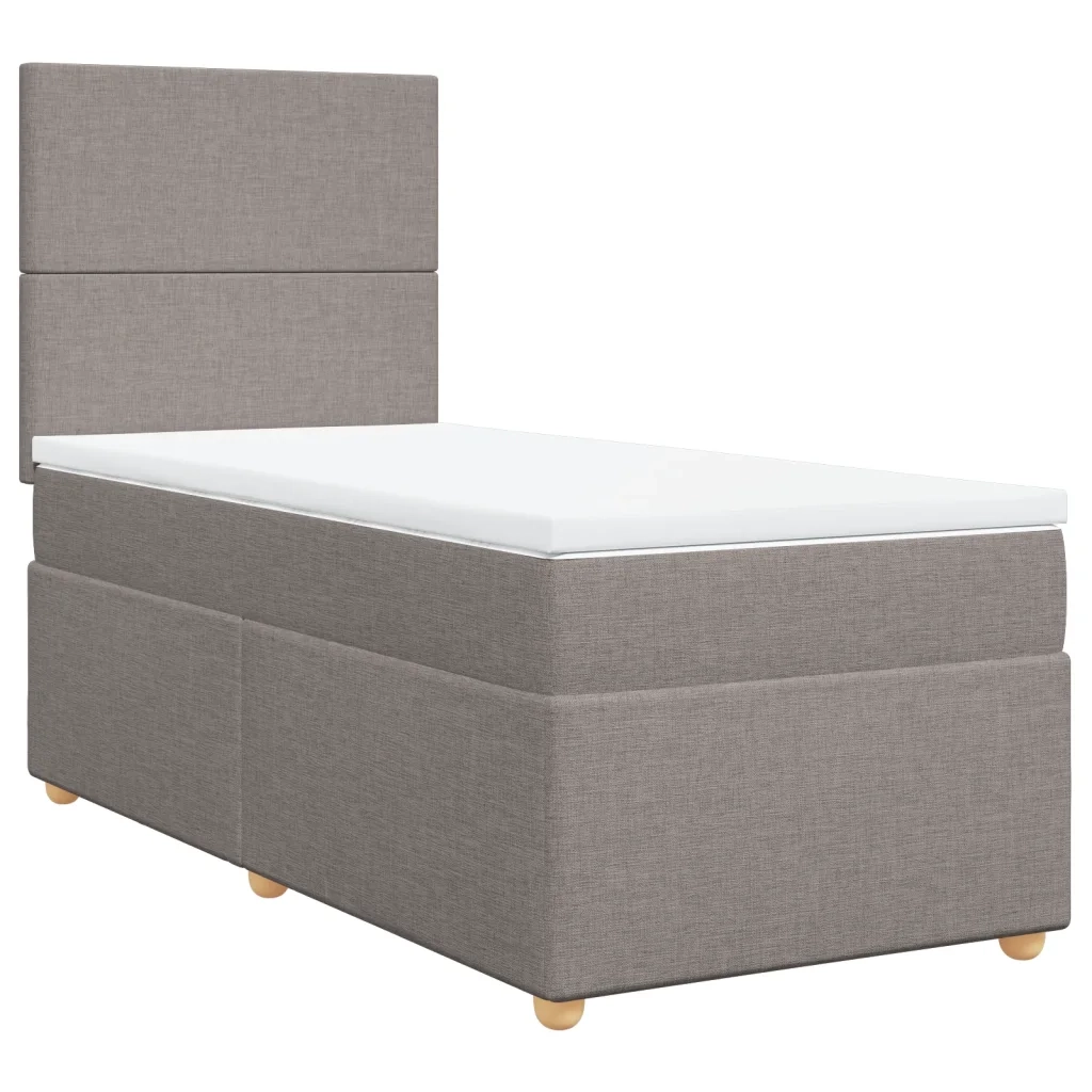 Giroletto a Molle con Materasso Tortora 80x200 cm inTessuto 3293404