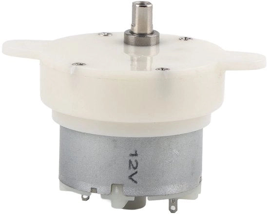 Motore a riduzione 12V 10RPM - Basso consumo energetico - Resistente allo sforzo - Leggero - Elevata prestazione - Dimensioni compatte 59,2 x 40 x 15,5 mm