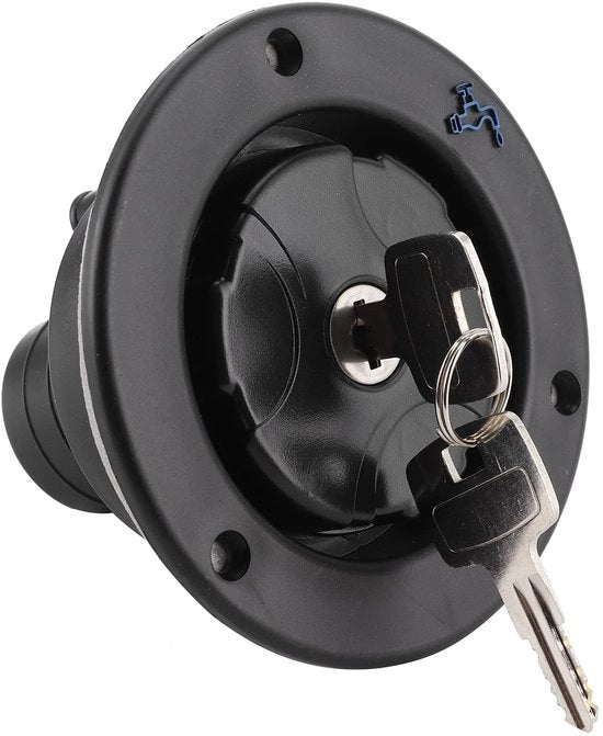 Rivestimento di ingresso esterno regolabile 80 mm - Impermeabile - Filtro di riempimento del serbatoio - Adatto per pannelli di porta da 30-40 mm - Incluso 2 chiavi - Alta resistenza materiale plastico - Coperchio di iniezione d'acqua