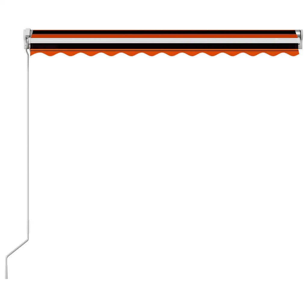 Tenda da Sole | Tenda parasole Retrattile Manuale 350x250 cm Arancione e Marrone