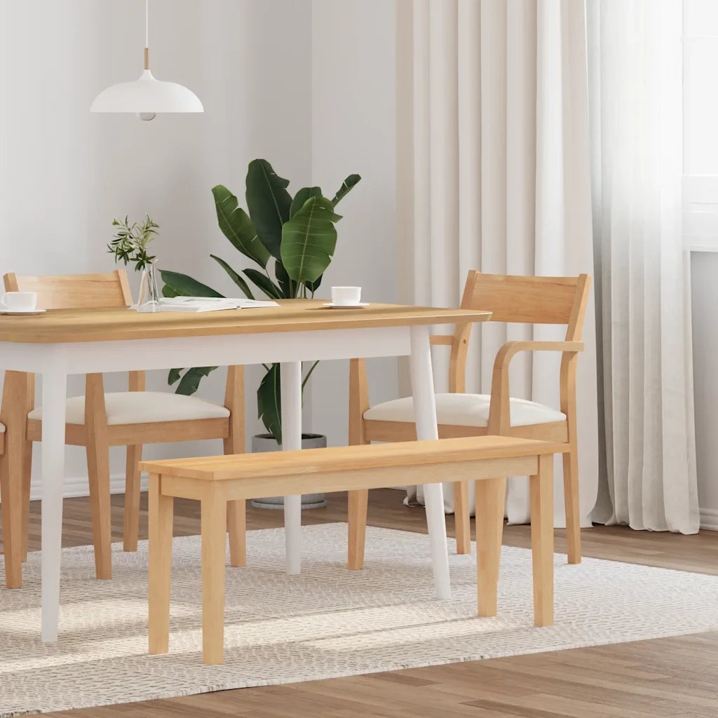 Panca 110 cm in Legno Massello di Hevea 4102604