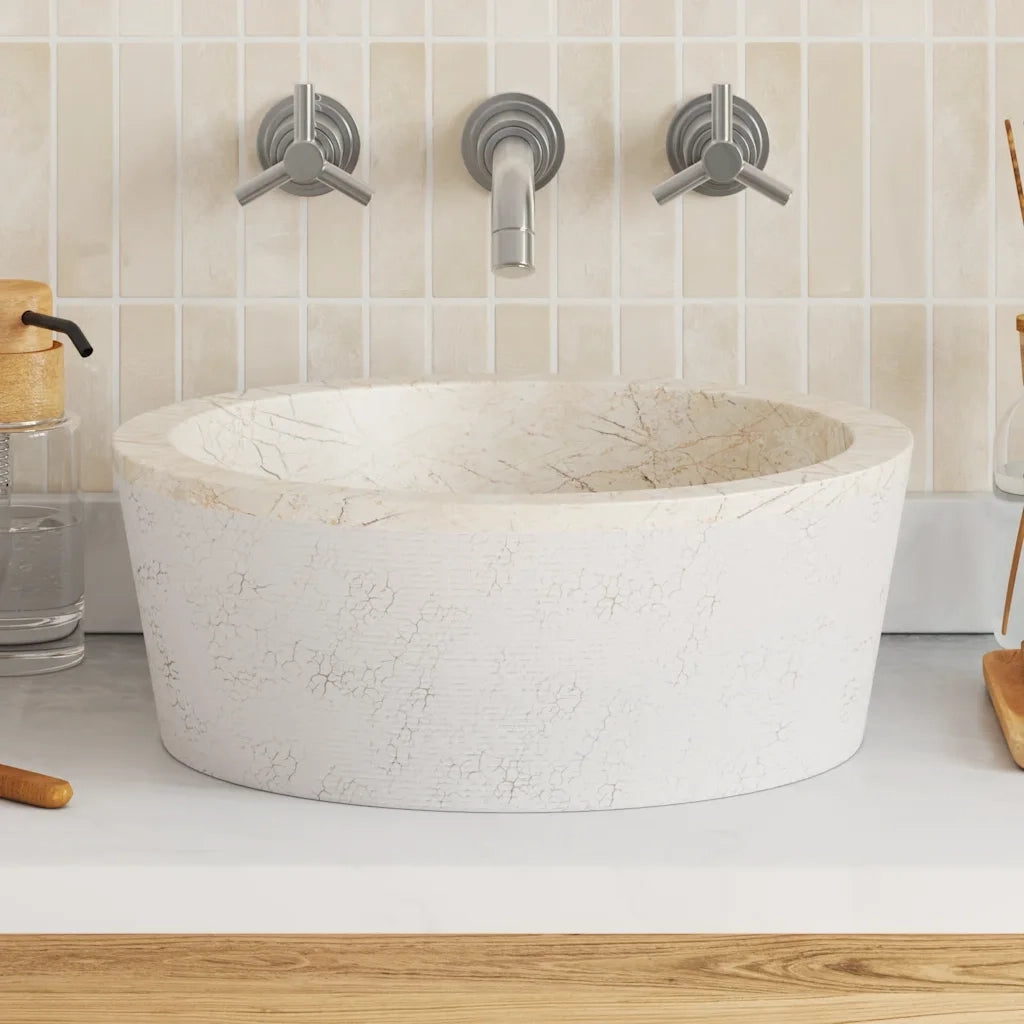 Lavandino Crema ?40x15 cm in Marmo CFW3644830