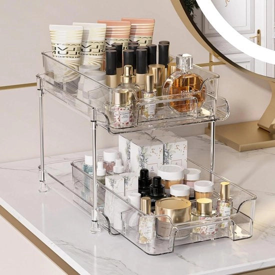 Organizzatore sotto cassetti - Trattabile - 2 Livelli - Per camera da letto, bagni e cucine Organizzatore cucina