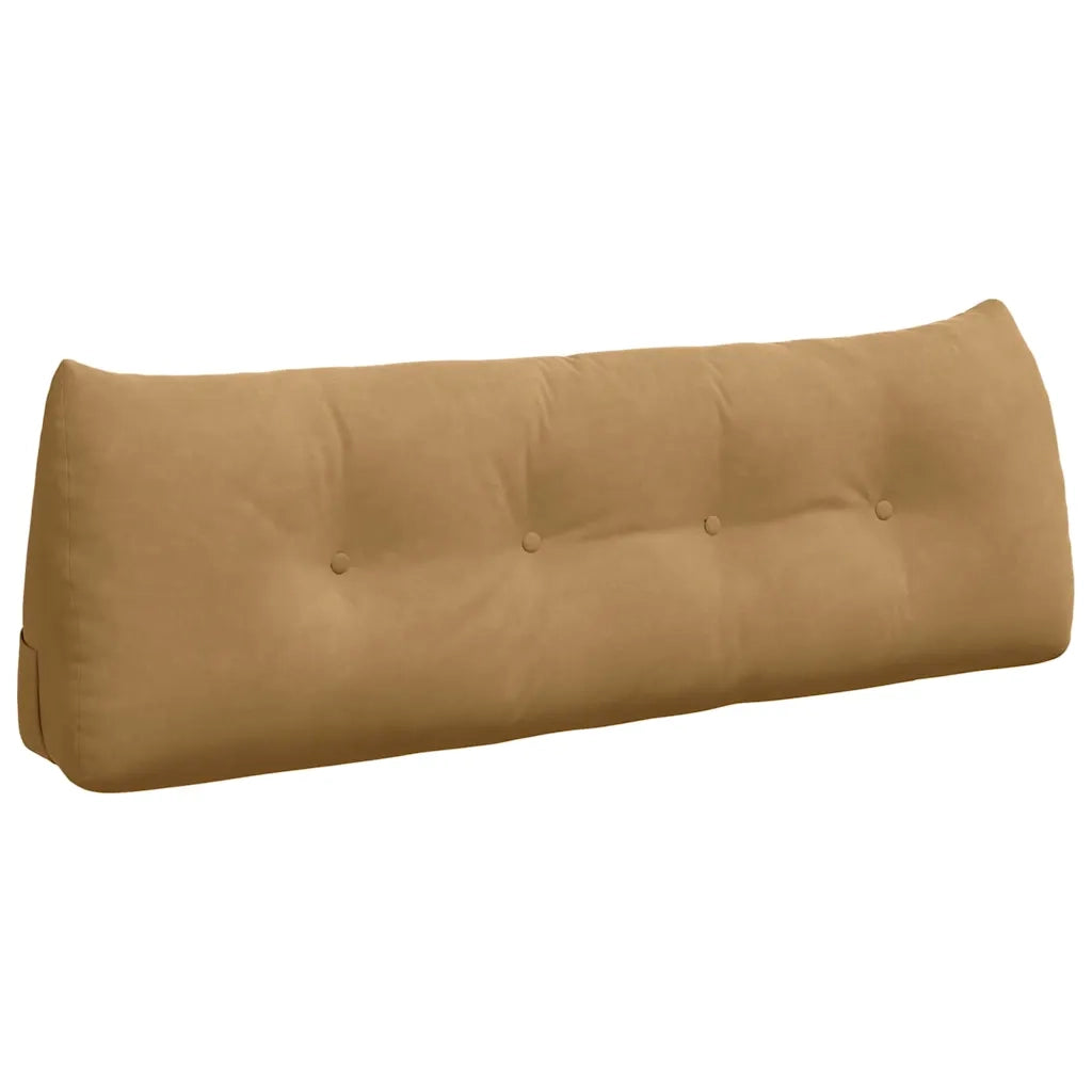 Cuscino per Schiena Marrone 140 x 24 x 50 cm Velluto 42014524